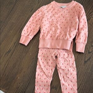 Pink Kids set with Floral Pattern